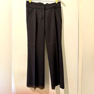 Diane Von Furstenberg wide leg navy trousers size 4.